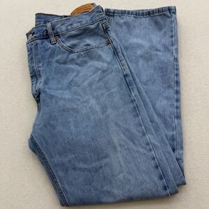 Levi Strauss 505 Mens W38 L32 Jeans‎ Light Wash Straight Fit Denim Casual